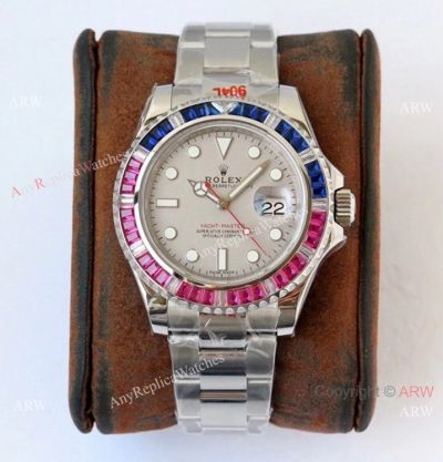 (ROF) 1:1 Best Replica Rolex Yacht-Master Rainbow 40mmWatch - Custom Edition